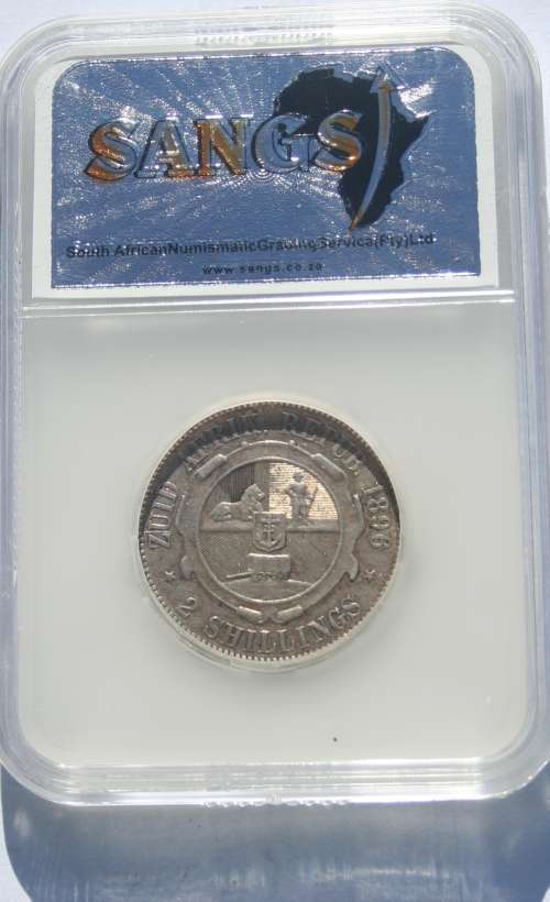 1896 2 SHILLING SANGS GRADED XF 45