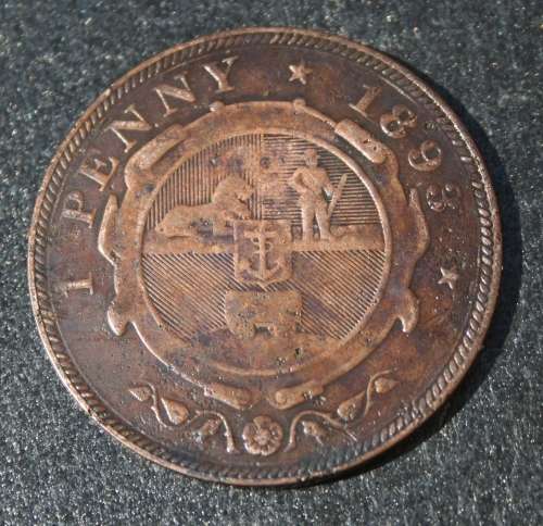 1893 PENNY IN USED CONDITION