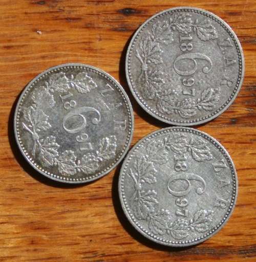 1897 6 PENCE X 3 ALL FOR ONE BID