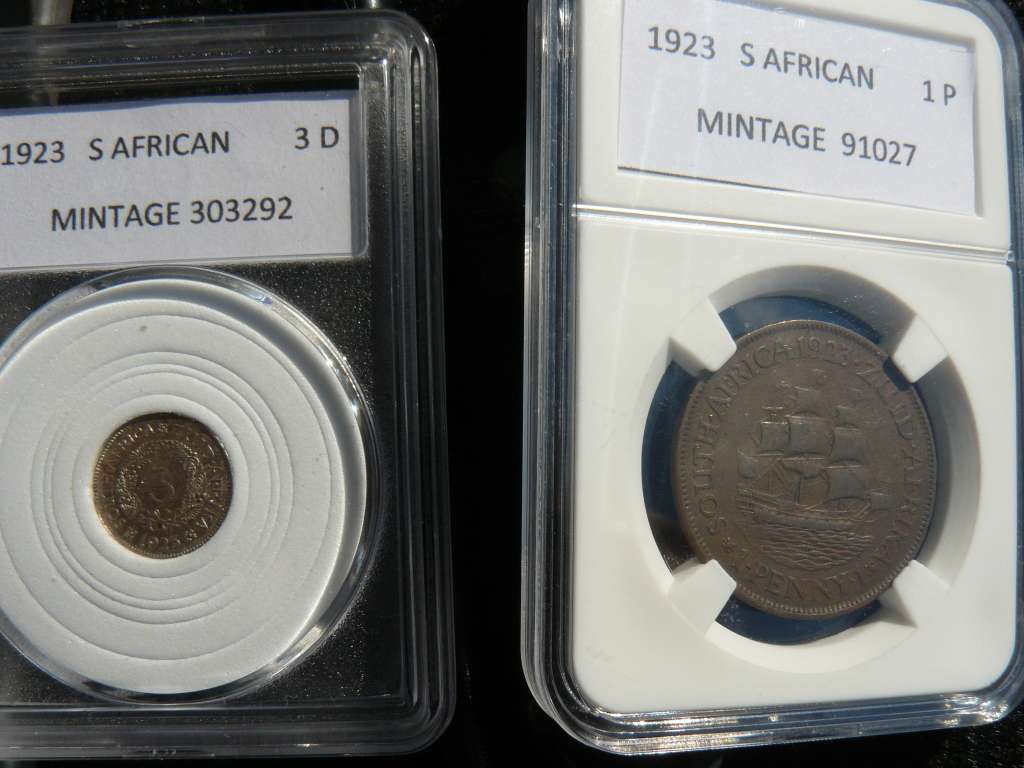 1923 1 PENNY PLUS 3 PENCE BOTH FOR ONE BID