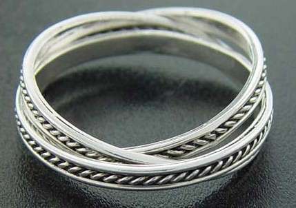Sterling Silver puzzle ring