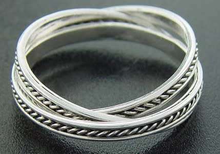 Sterling Silver puzzle ring