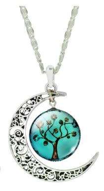Green Tree of Life  Necklace and pendent