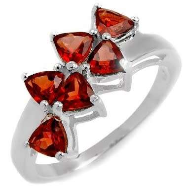 Gorgeous garnet ring in Sterling Silver