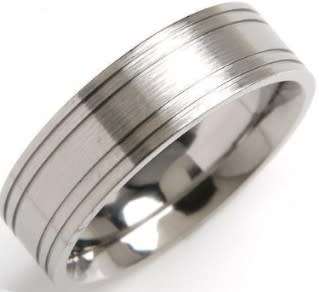 Stylish Gents Ring Well Made in Titanium Size 10