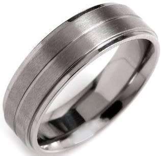 Fashionable Titanium Ring  Size 7