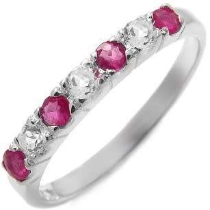 Gorgeous ring with 0.56ctw precious stones