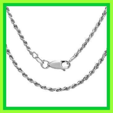 Rolled sterling silver chain