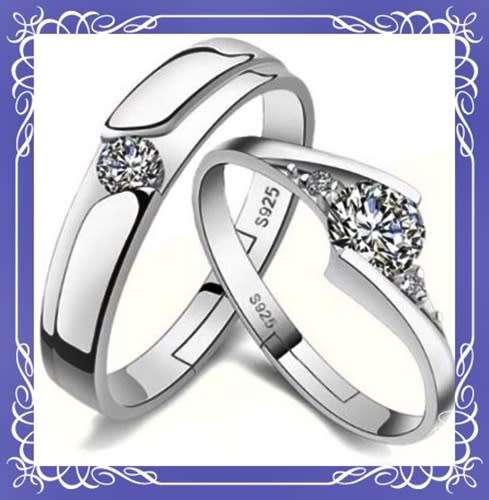 Awesome adjustable couples ring set