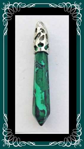 Dazzling malachite pendant 58mm