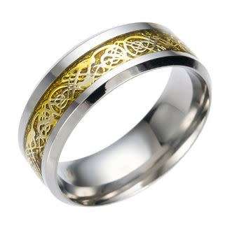 Lucky dragon stainless steel ring