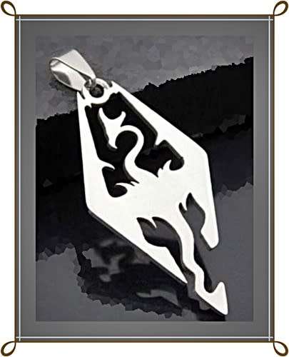 Skyrim Inspired pendant necklace