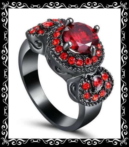 Beautiful simulated ruby ring S6
