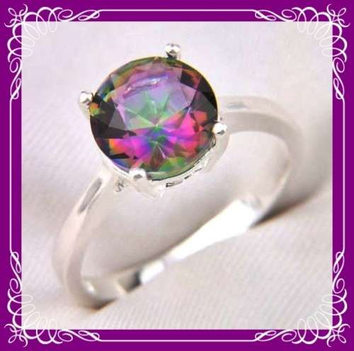 Stunning mystic topaz ring for every occassion