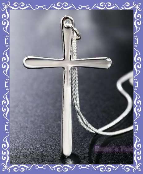 Simple and beautiful cross pendant and chain