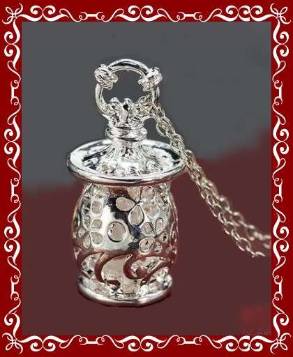 Sterling silver coated aromatherapy pendant