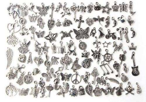 Tibetan silver charms (mixed)