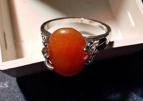 Perfectly pretty stone rings in silver coated finish