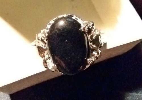 Perfectly pretty stone rings in silver coated finish