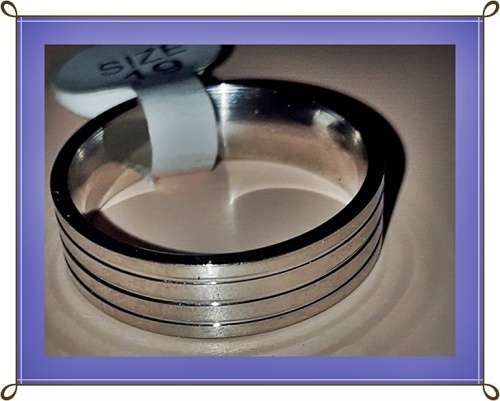Shiny Stainless steel ring for all ocassions
