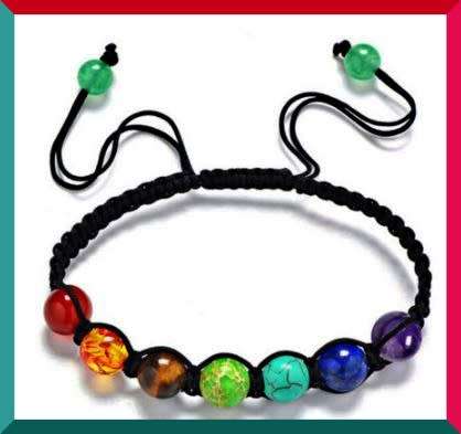 Handmade Chakra bracelet with Mala Beads for restoring energy