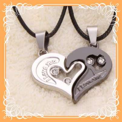 Cute couples pendent necklace to share with your beloved