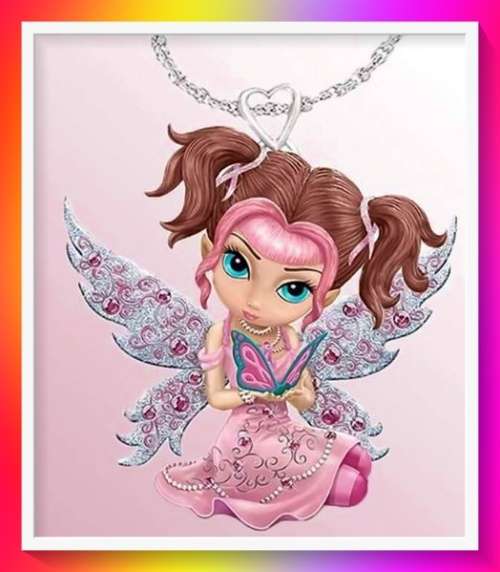 Really Cute Fairy Princess Pendant Necklace