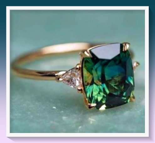 Glamorous Cubic Zirconia simulant Ring  Size: 9