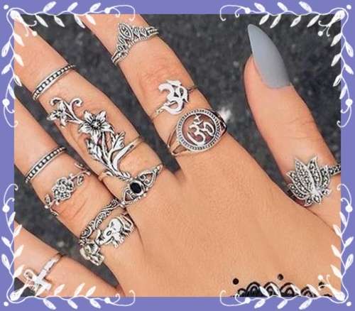 Lovely 12pc ring set