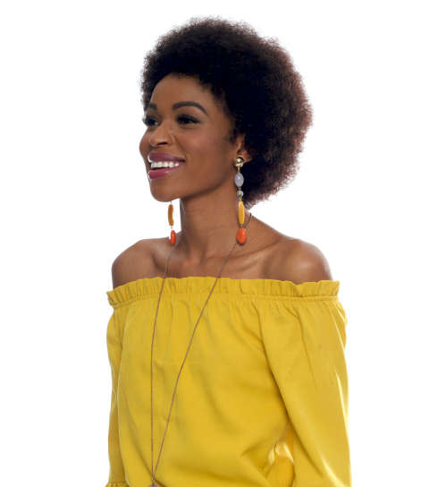 Amber Brazilian Afro Wig - Natural Color