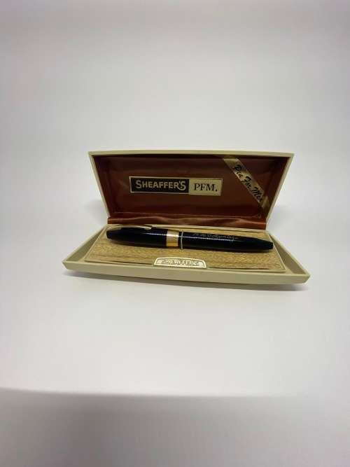 Vintage Sheaffer PFM III Fountain Pen with originnal box and reciept. Engraved