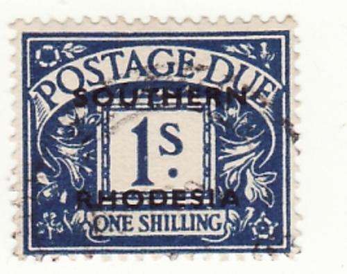 1951 S.Rhodesia Postage Dues, 1/-.
