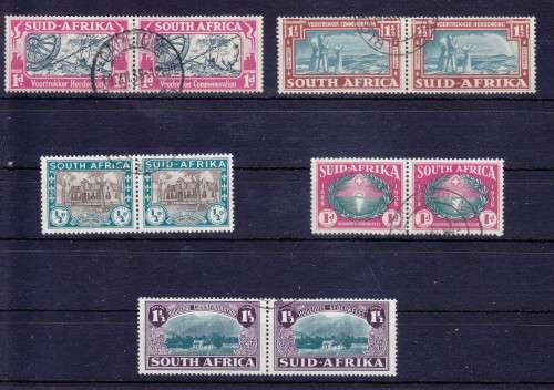 SOUTH AFRICA 1933-1939 COMMEMORATIVE SETS VERY FINE USED (SEE TWO SCANS)  CV R705