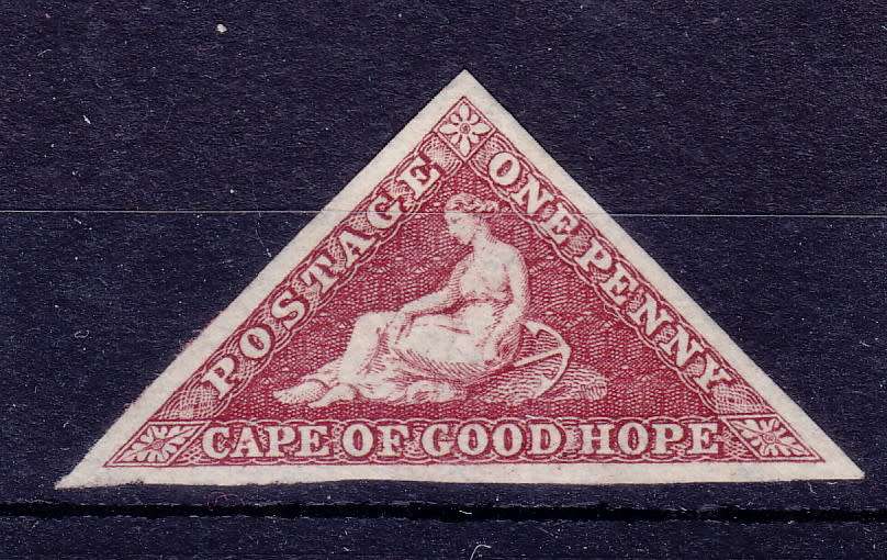 CAPE OF GOOD HOPE 1863 TRIANGULAR SACC 14a MAGNIFICENT CONDITION UNUSED   CV R30000