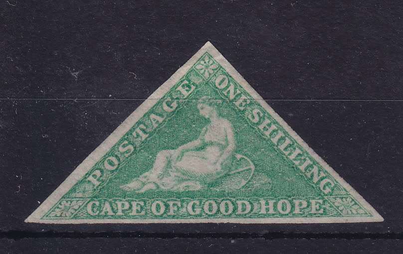 CAPE OF GOOD HOPE 1863 TRIANGULAR SACC 17 STUNNING UNUSED   CV R25000