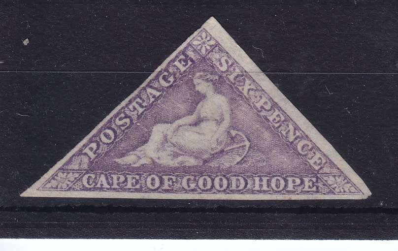CAPE OF GOOD HOPE 1863 TRIANGULAR SACC 16 STUNNING UNUSED   CV R18000