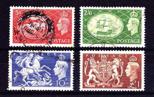 1951 HIGH VALUE DEFINITIVES SG 509-512