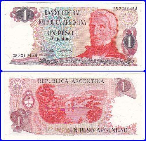 ARGENTINA - PIC#: 311a - ND(1983-4) - 1 PESO ARGENTINO - UNC NOTE