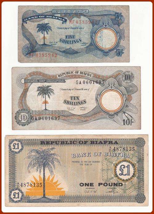 BIAFRA BANK NOTE SET