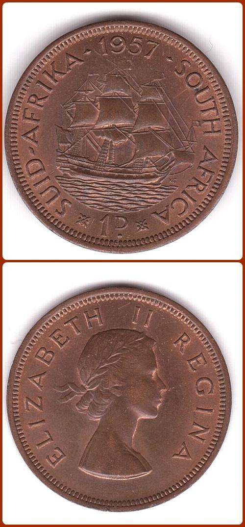 UNION - 1957 - 1 PENNY - XF/UNC COIN