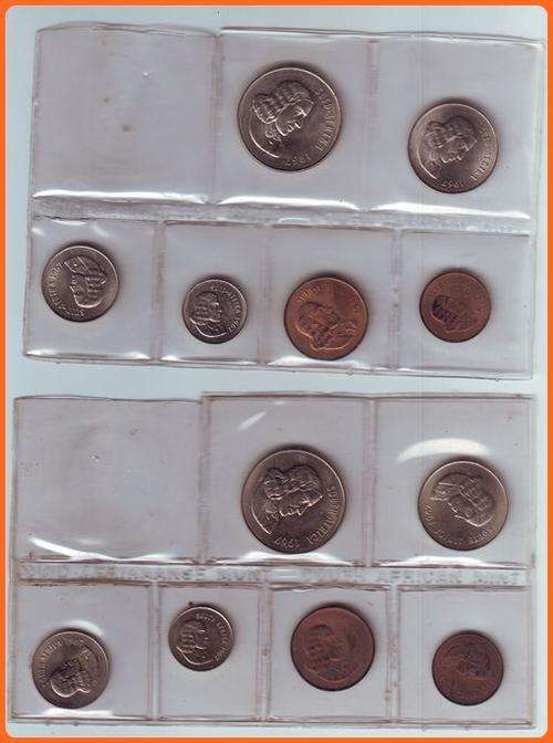 SA - 1967 - ENGLISH & AFRIKANS - MINT SETS - NO RANDS