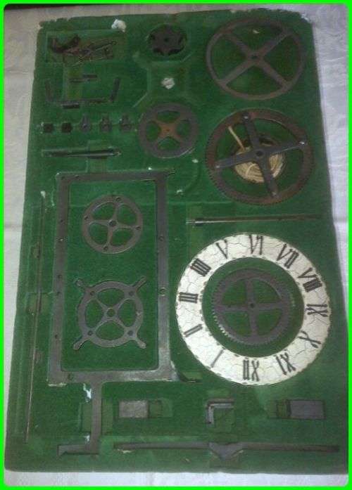 VINTAGE - HELD E152 - IRON WHEELED WATCHMAN'S CLOCK - KIT