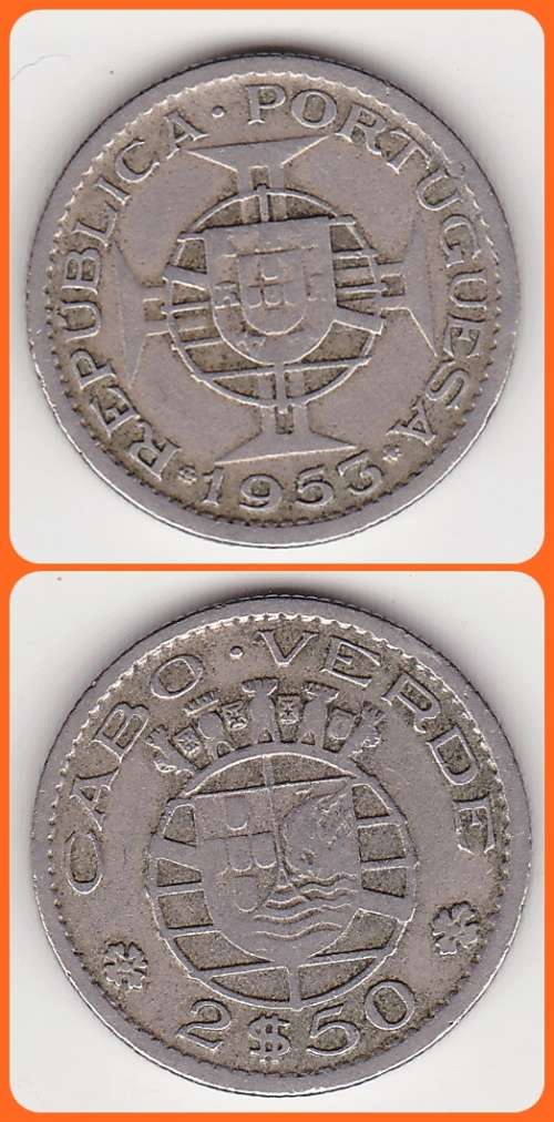 CAPE VERDE - 1953 - 2.50 ESCUDOS - F COIN