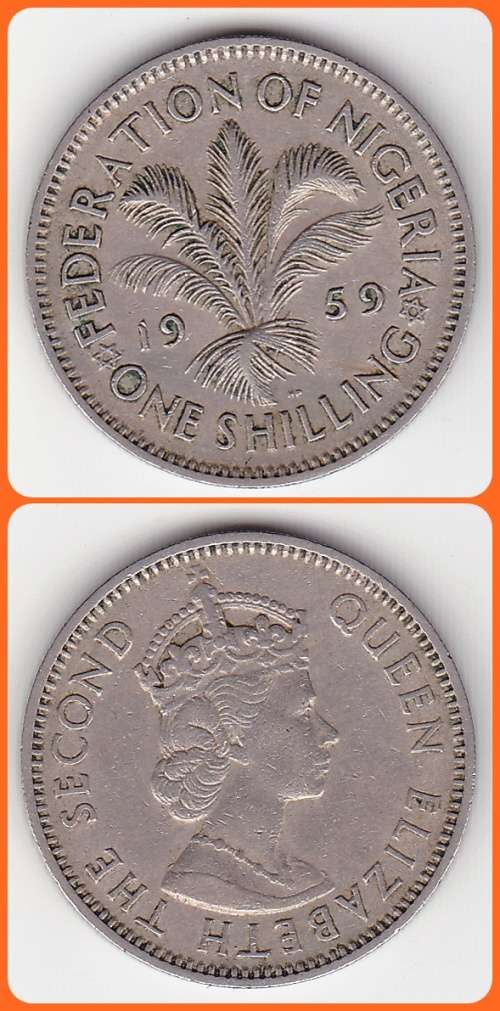 NIGERIA - 1959 - 1 SHILLING - VF COIN