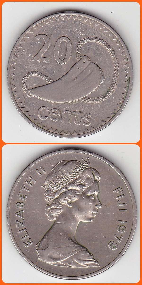 FIJI ISLANDS - 1979 - 20 CENTS - KM# 31 - VF COIN