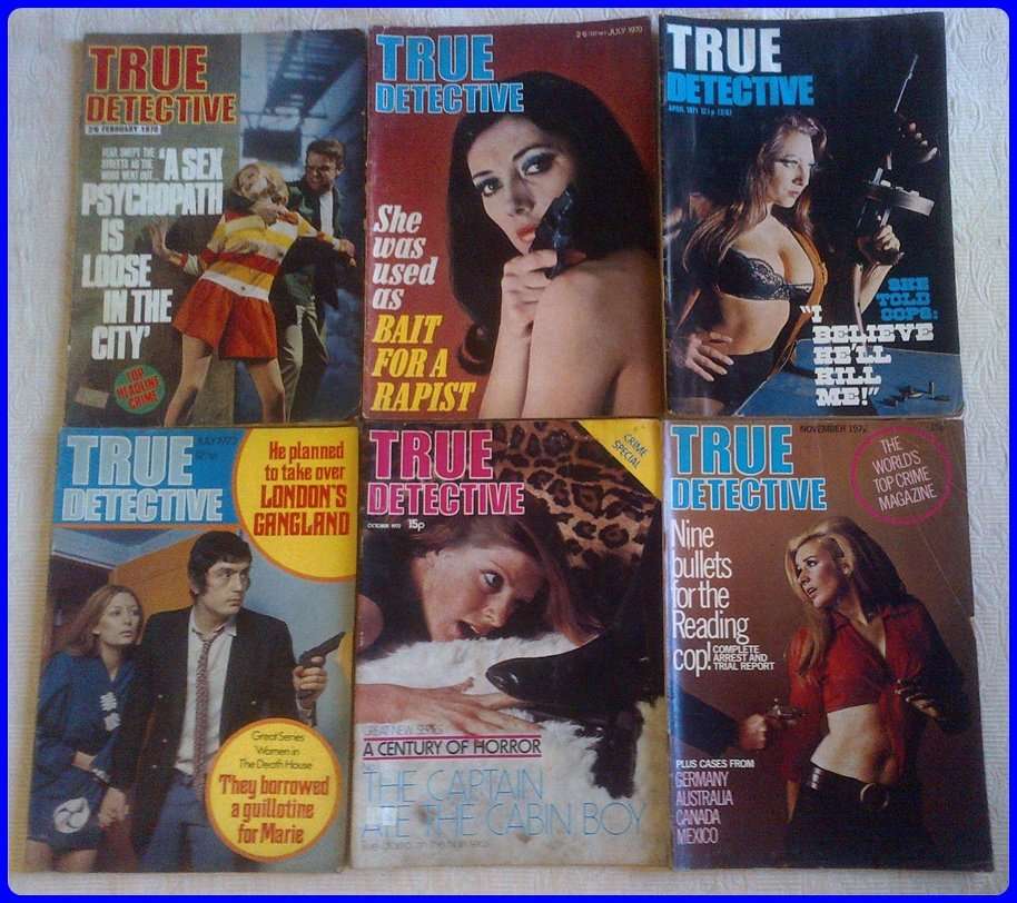 VINTAGE - TRUE DETECTIVE MAGAZINES - 1970's - 21 MAGAZINES - BID PER MAGAZINE