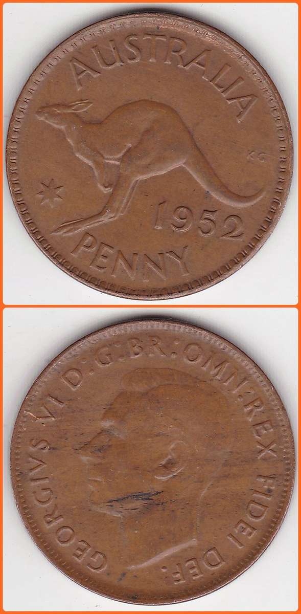AUSTRALIA (BRITISH) - 1952(m) - 1 PENNY - KM# 43
