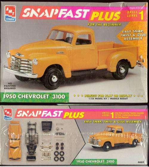1950 CHEVY 3100 PICKUP - LEVEL 1 PLASTIC MODEL - 1/25