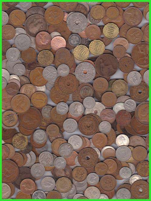 *** LOWER DENOMINATION MIXED COINS - MOSTLY BRITISH AND RHODESIAN ***
