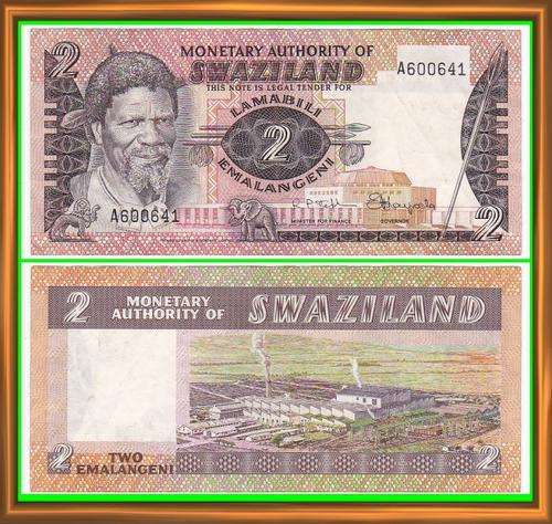 SWAZILAND - ND(1974) - 2 EMALANGENI - PIC 2a - VF/XF NOTE - (A600..)
